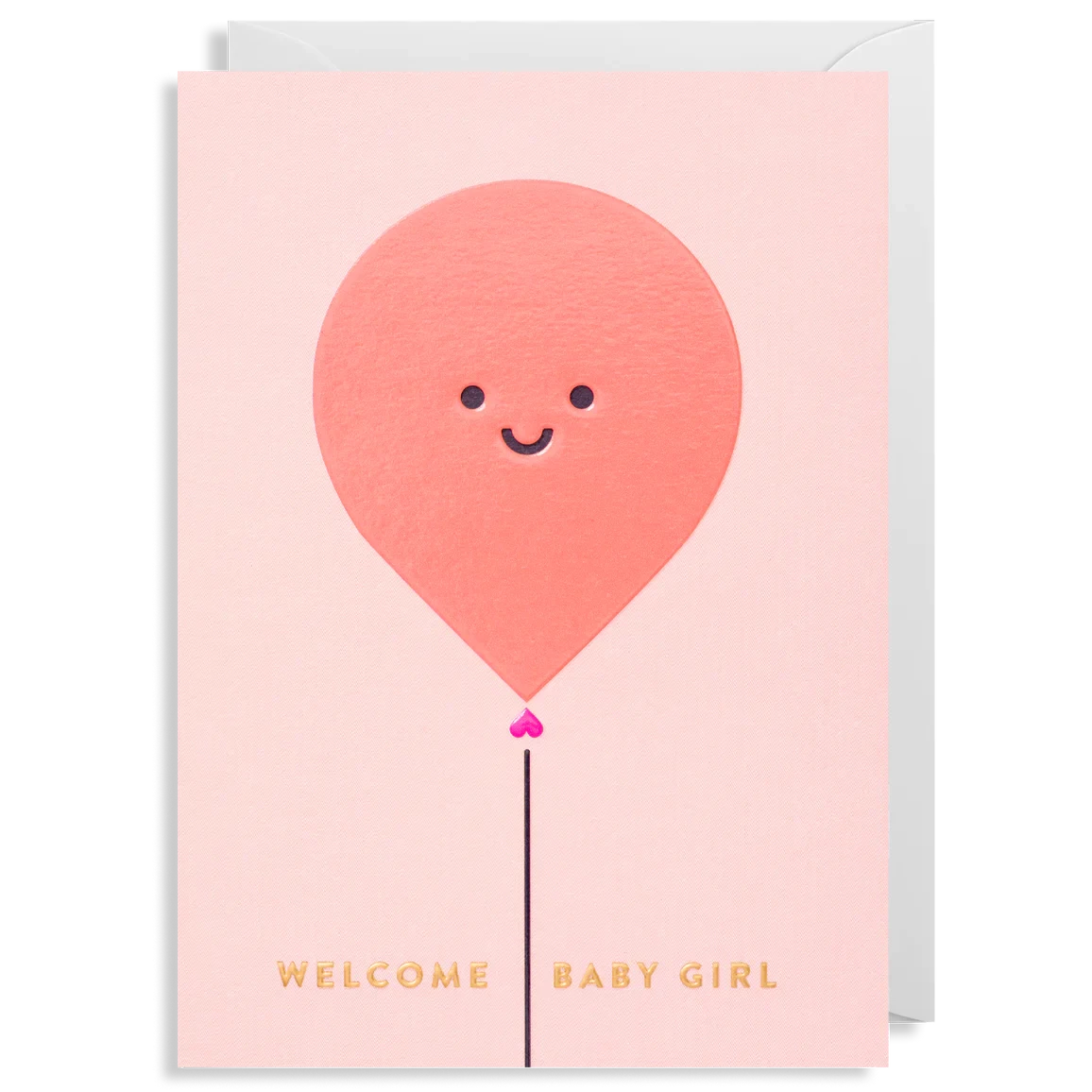 Baby Girl' Greetings Card by Lagom Design Winter's Moon
