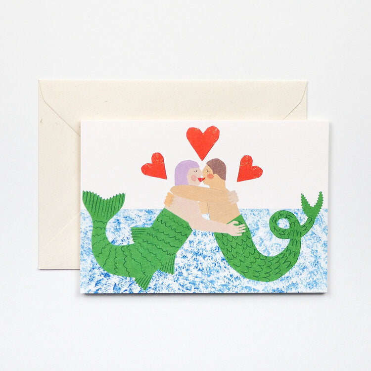 'Mermaid Love' Greetings Card - Winter's Moon 