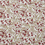 Block Printed Wrapping Paper Sheets - Songbird Scarlet