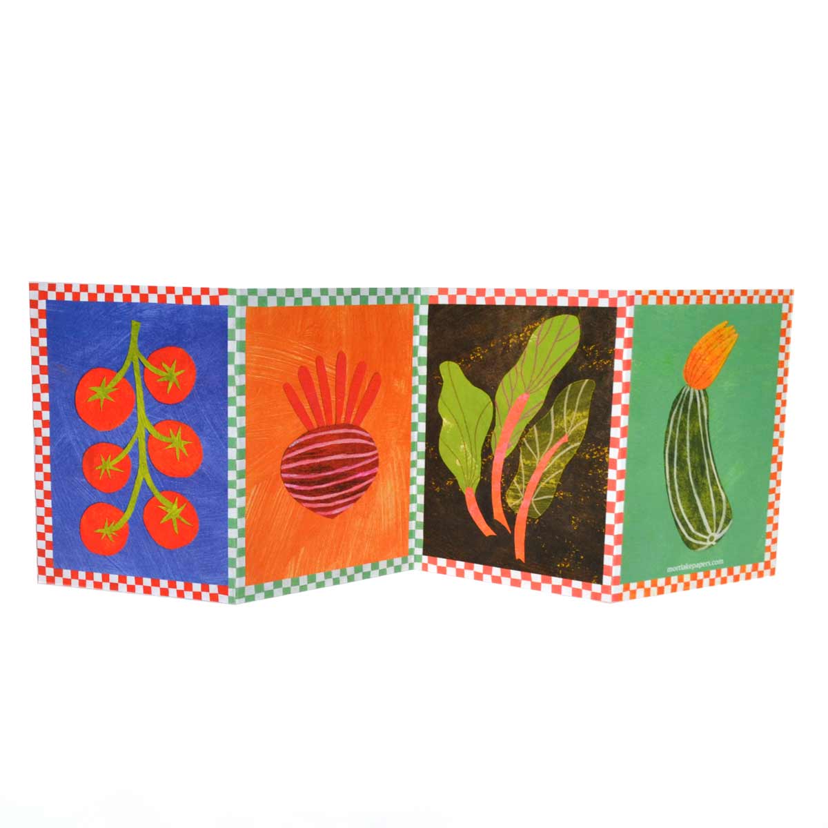 Veg Patch Concertina Card - Winter's Moon 