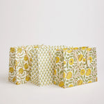 Block Printed Luxury Gift Bags - Large (Sunshine) - Winter's Moon 