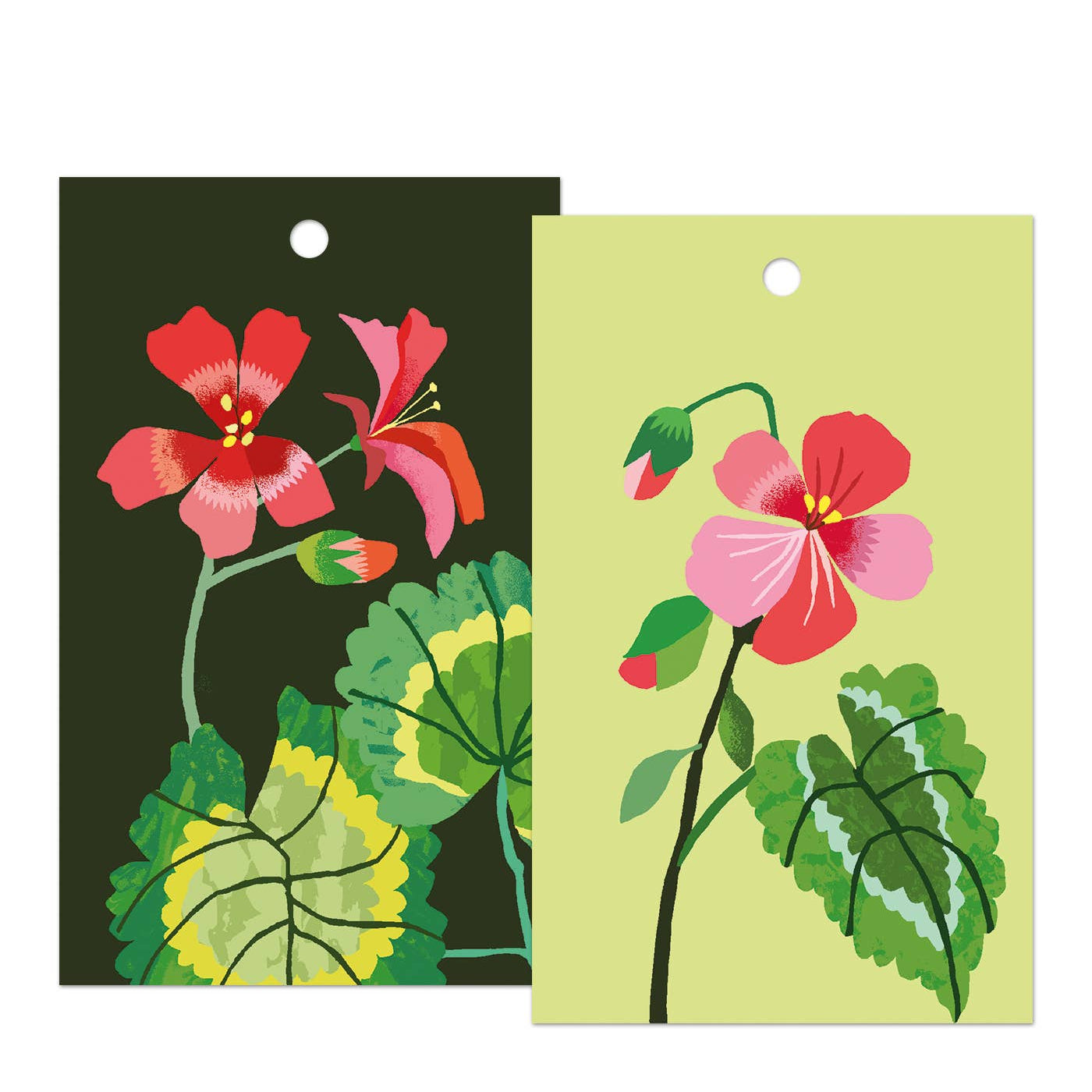 Gift Geranium 'Geranium' Pack of 6 Gift Tags | Winter's Moon – Winter's Moon Ltd.