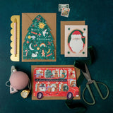 'Reindeer Bus' Greetings Card