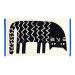 Lazy Cat Hand Towel by Donna Wilson - Winter's Moon 