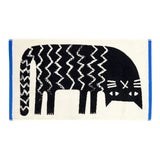 Lazy Cat Hand Towel by Donna Wilson - Winter's Moon 