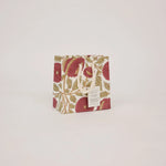 Block Printed Luxury Gift Bags - Small (Scarlet) - Winter's Moon 