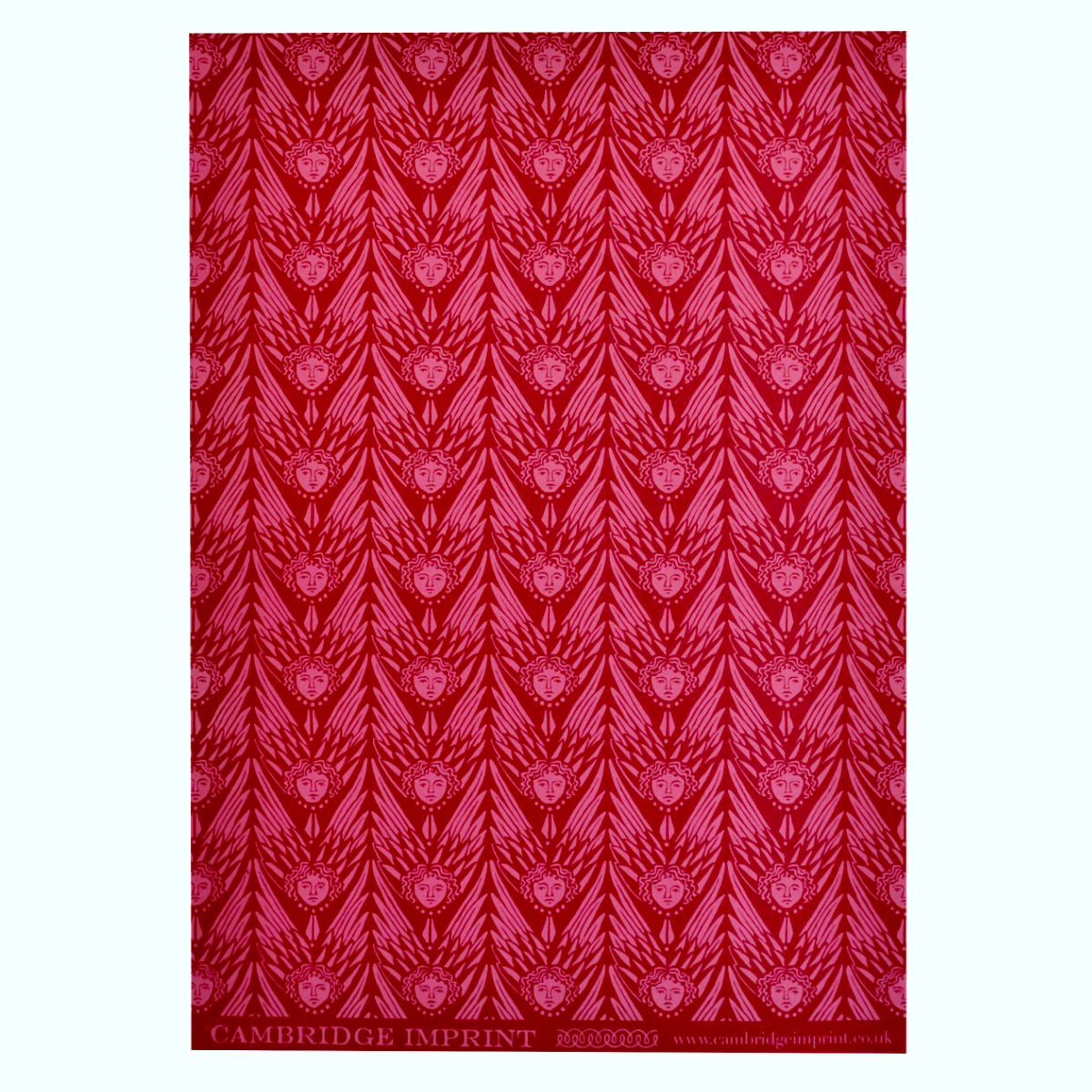 cambridge imprint - 5 Sheets Of Suffolk Angels Plum Pudding Patterned Papers - winter's moon