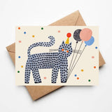 'Party Cat' Greetings Card