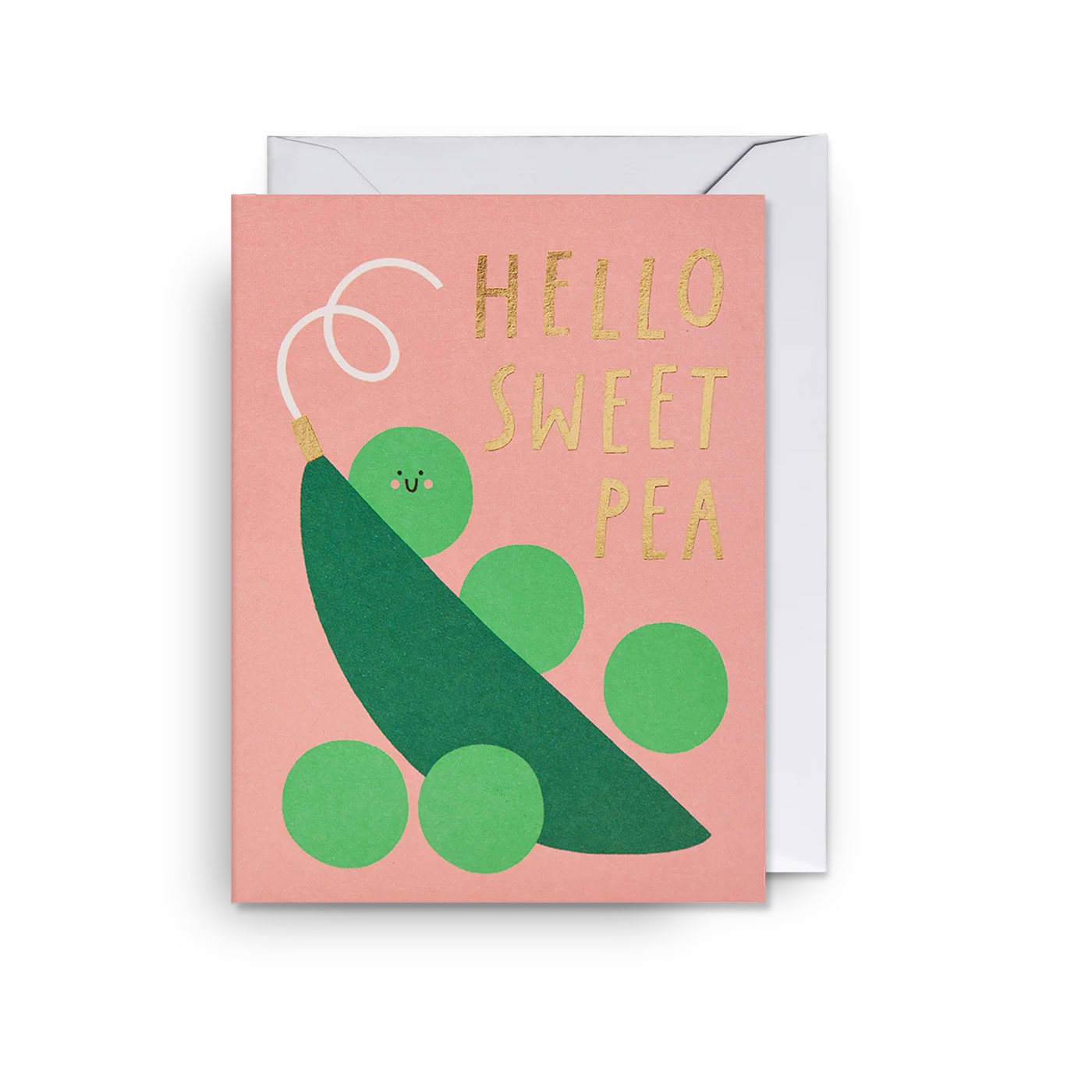 'Hello Sweet Pea' Mini Greetings Card - Winter's Moon 