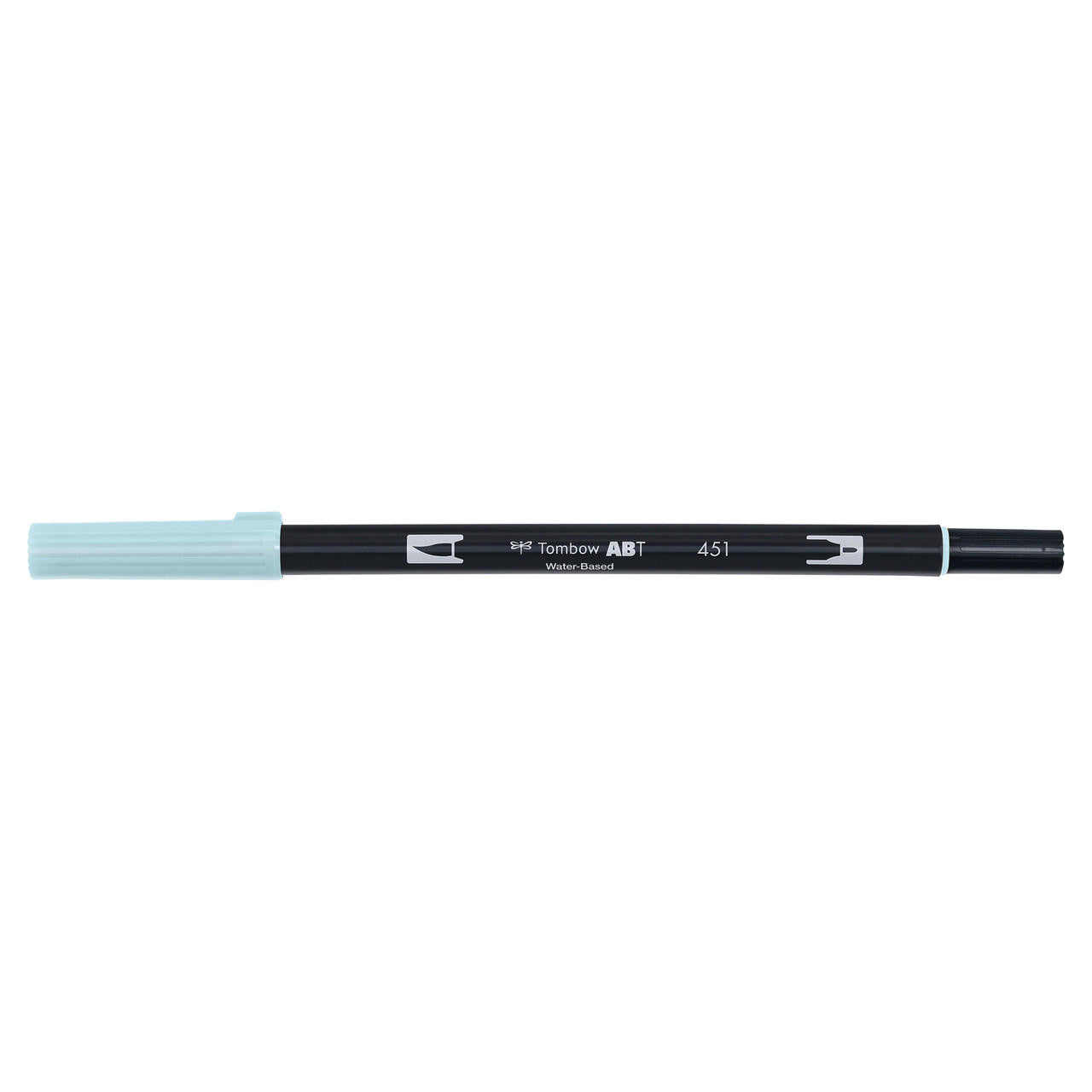 tombow abt - sky blue dual pen on white background - winter's moon