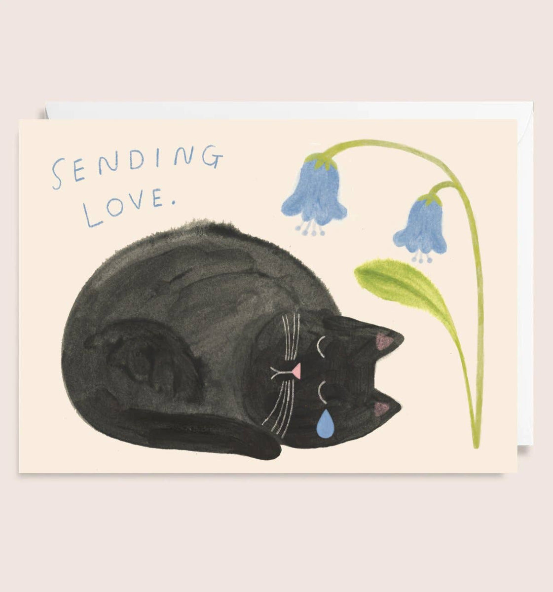 'Sad Cat' Greetings Card – Winter's Moon Ltd.