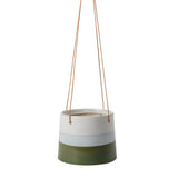 Striped Ceramic Hanging Pot