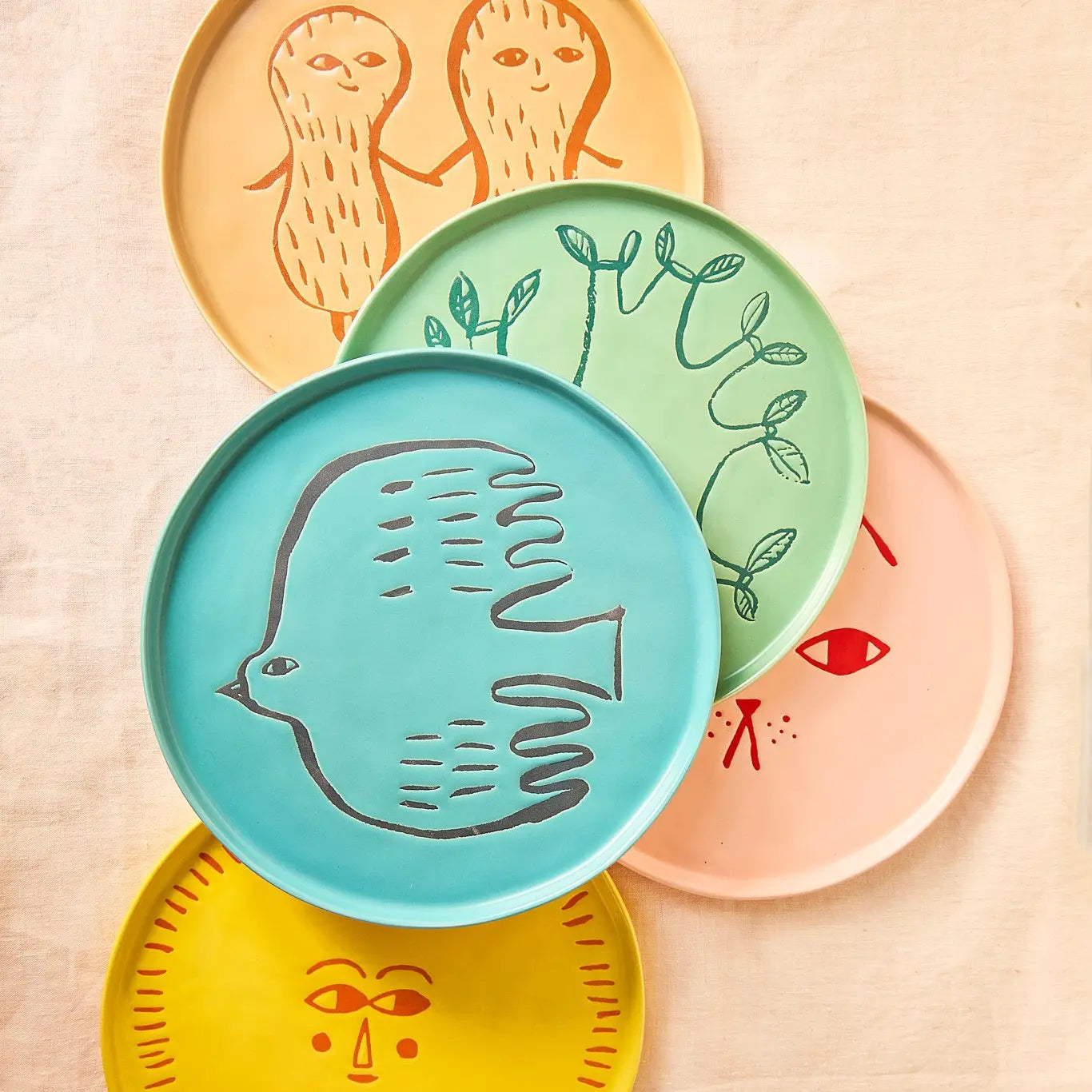 Bluebird Side Plate - Winter's Moon 