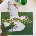 esther kent - christmas oose pop-out mantelpiece card - winter's moon