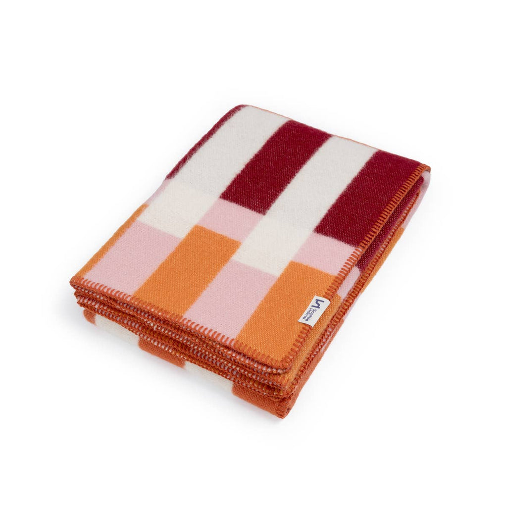 Folded Sophie Home Studie Blanket on white background