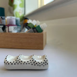 Ceramic Paintbrush Holder - Winter's Moon 