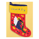 Angel Stocking - Die Cut Card