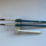 Ceramic Paintbrush Holder - Winter's Moon 