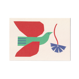 'Flower Bird' Greetings Card