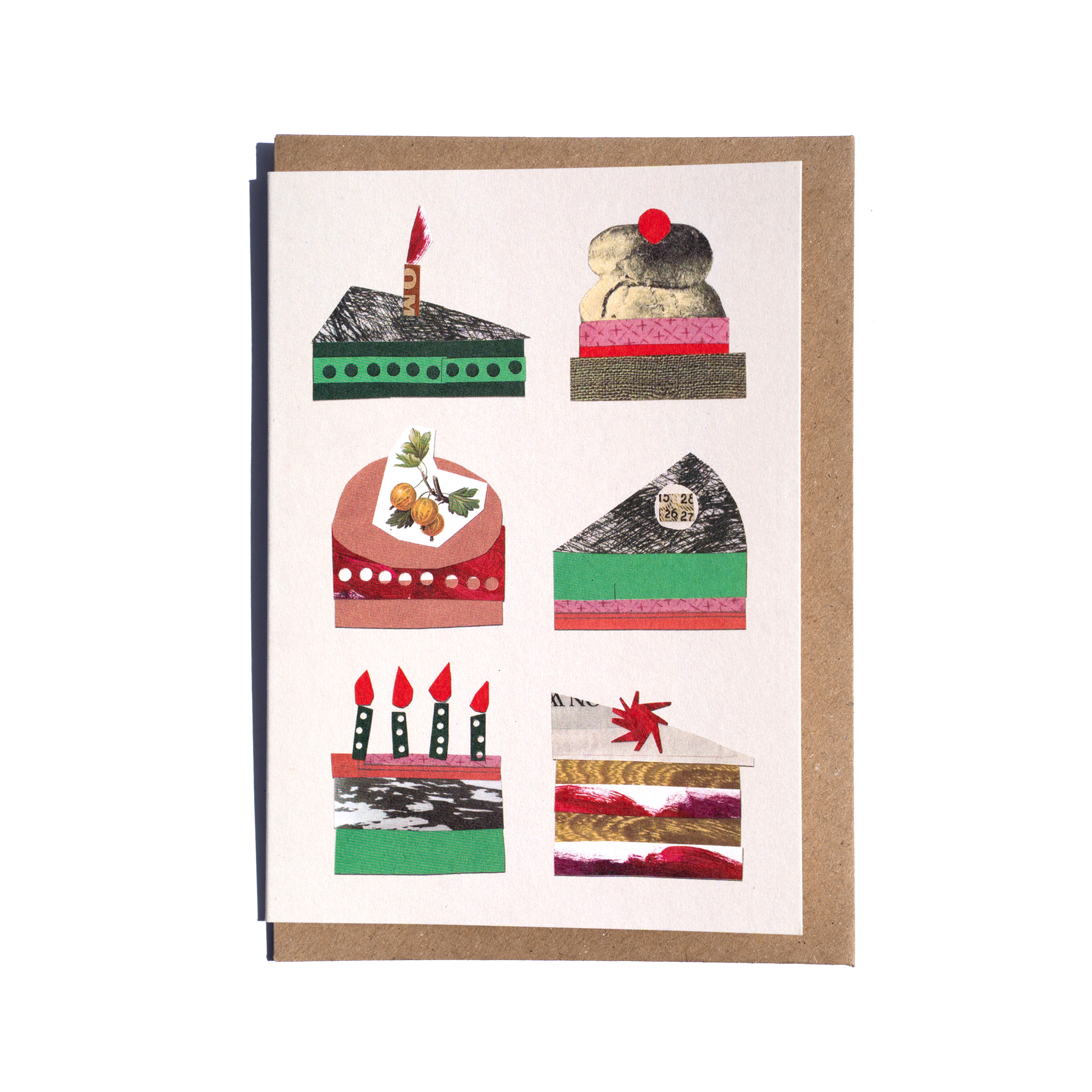 cait mceniff - cake assortment collage card on white background - winter's 