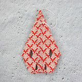Large Handmade Paper 'Sirius' Star Decoration - Red & White