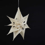 Large Handmade Paper 'Sirius' Star Decoration - Off White