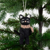 Black Cat Felted Decoration