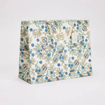 Block Printed Luxury Gift Bags - Large (Blue) - Winter's Moon 