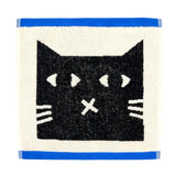 Lazy Cat Face Cloth by Donna Wilson - Winter's Moon 