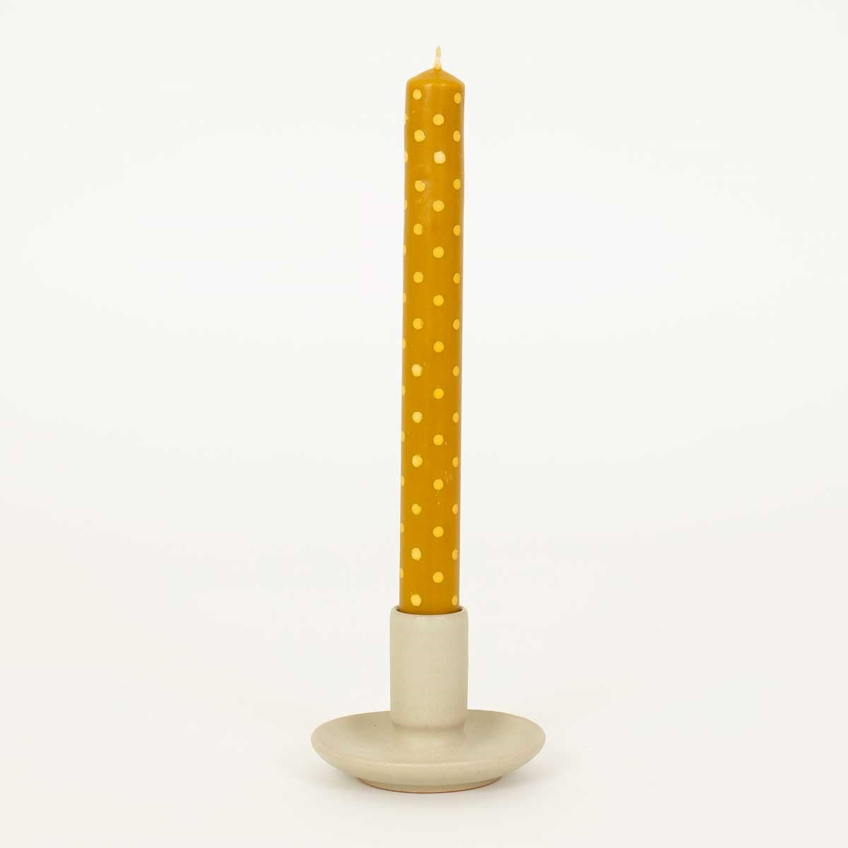 Polka Dot Mustard & Orange Candles - Pack of 2 - Winter's Moon 