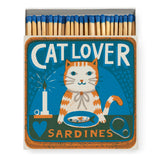 Letterpress Printed Luxury Matches - Cat Lover Sardines - Winter's Moon 