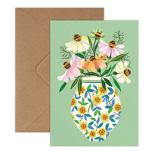 'Spring Pot' Greetings Card - Winter's Moon 
