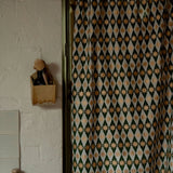 Indian Block Print Tablecloth - Khaki Seville Star Tablecloth