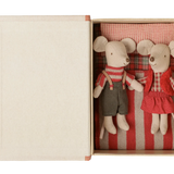 Maileg Christmas Twin Mice - Little Sister & Brother in a Book