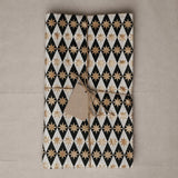 Indian Block Print Tablecloth - Khaki Seville Star Tablecloth