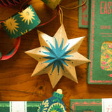 Golden Star Handmade Paper Decoration