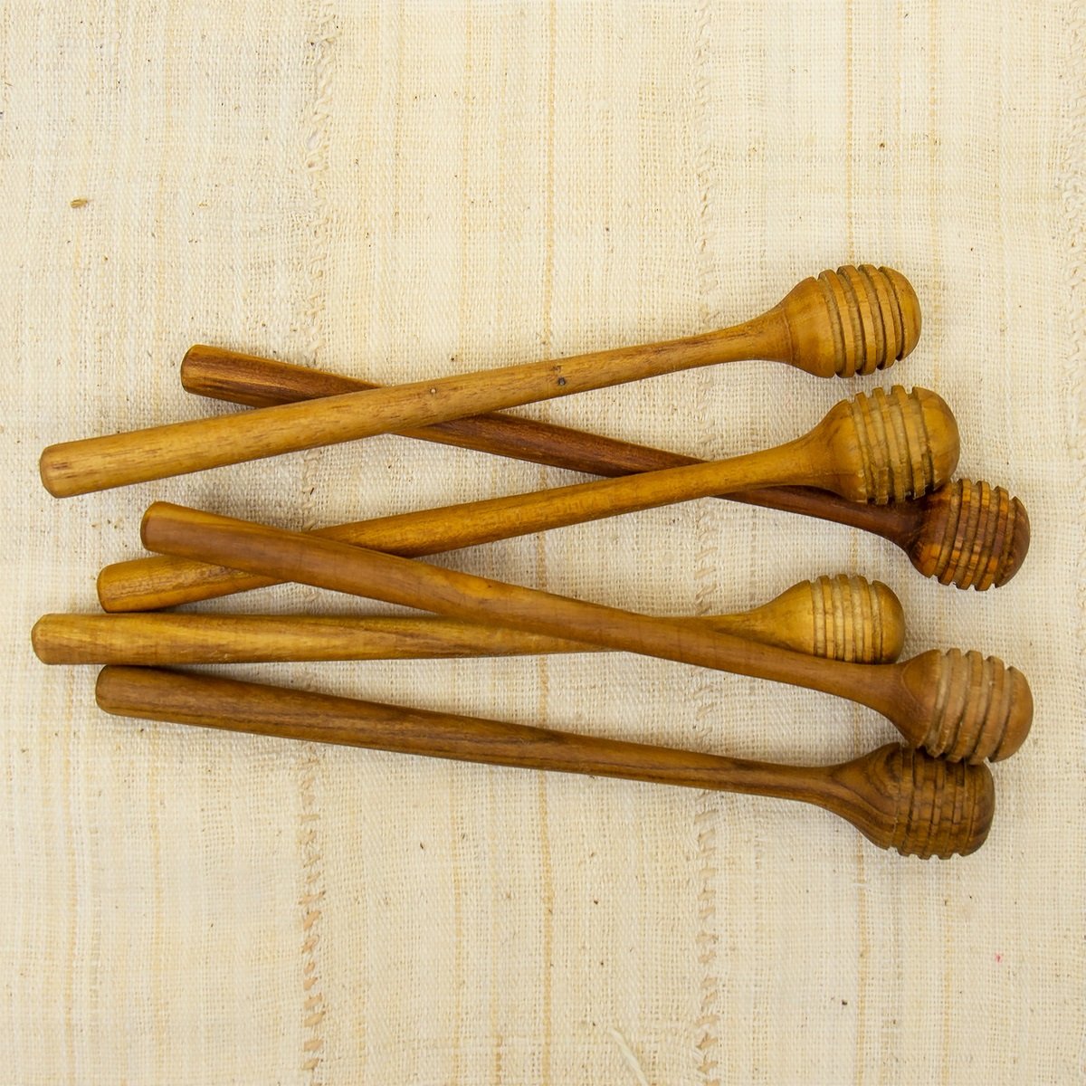 Fairtrade Teak Honey Dipper - Winter's Moon 