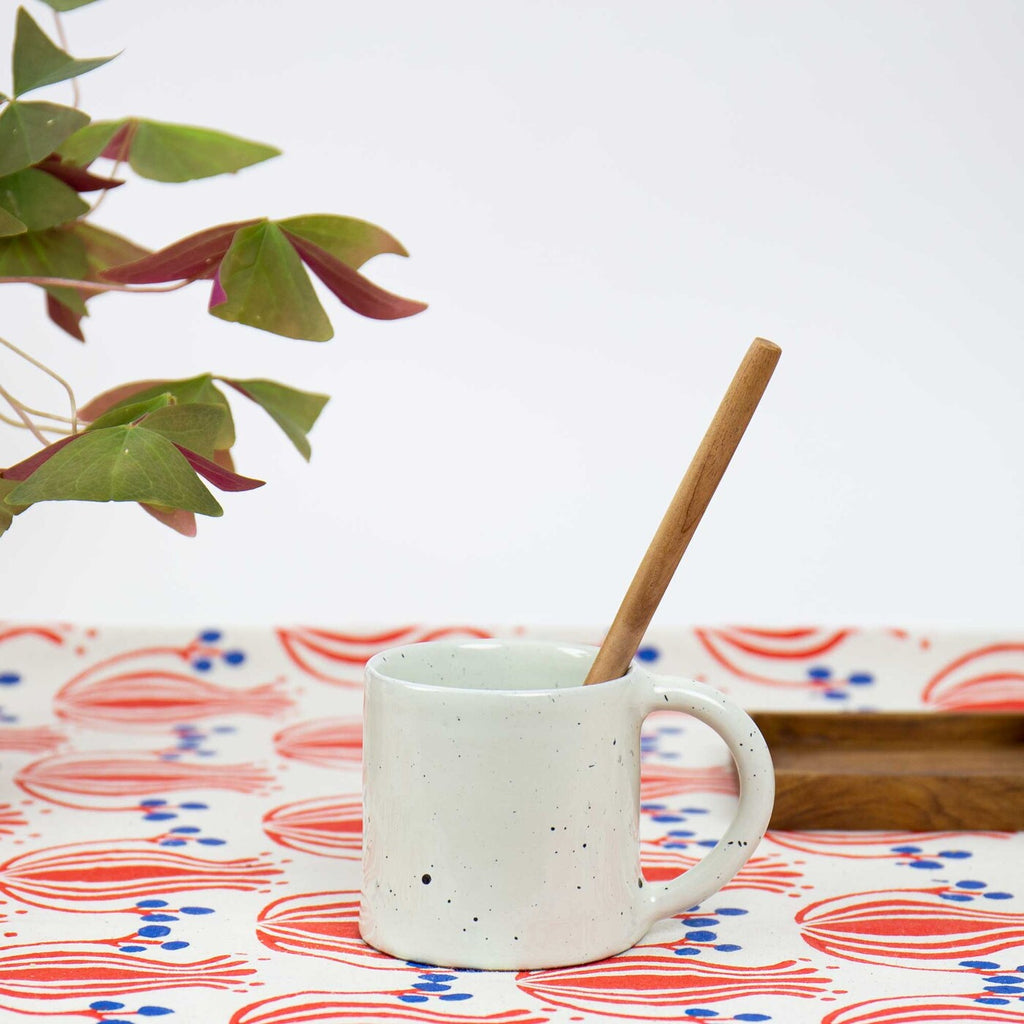 Speckled ceramic coffee mug