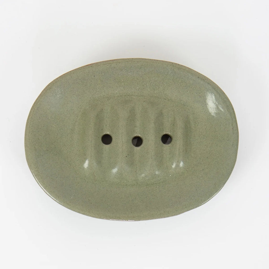 Stoneware soap dish - Winter's Moon