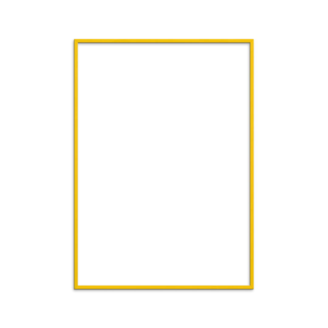 Yellow Wooden Picture Frame - A4 - Winter's Moon 