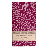 Very Slim List Book - Dancing Hare Violet
