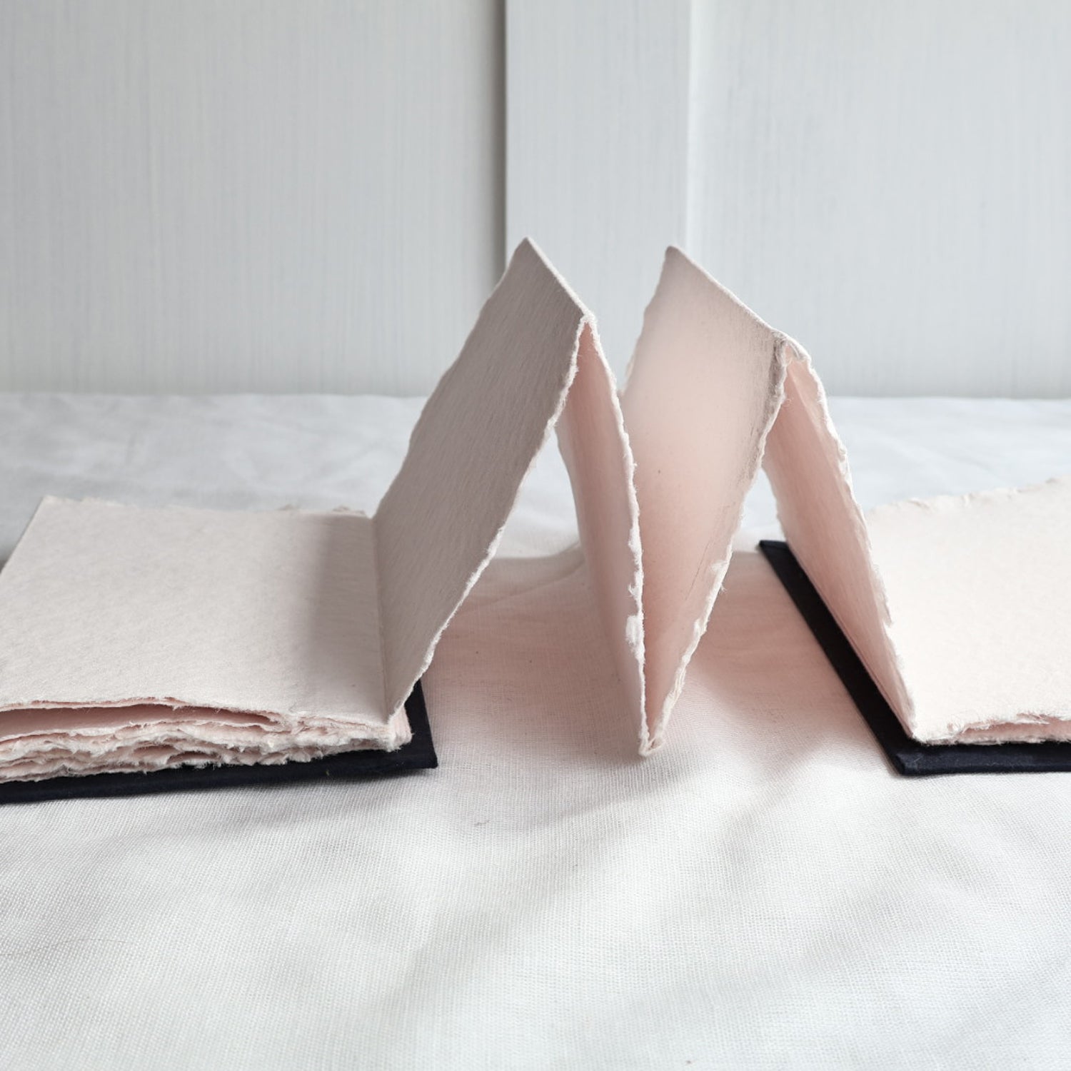 Handmade Concertina Sketchbook - A5 or A6 - Winter's Moon 