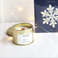 Mini Soy Wax Candle  - Winter - Winter's Moon 