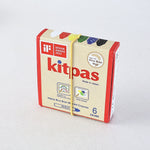 kitpas - pack of 6 rice bran wax crayons - winter's moon