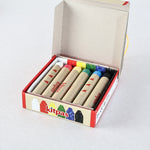 kitpas - pack of 6 rice bran wax crayons - winter's moon