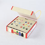 kitpas - pack of 6 rice bran wax crayons - winter's moon