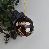 Papier Mâché Baubles - Gold