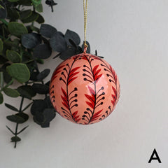 Papier Mâché Baubles - Berry