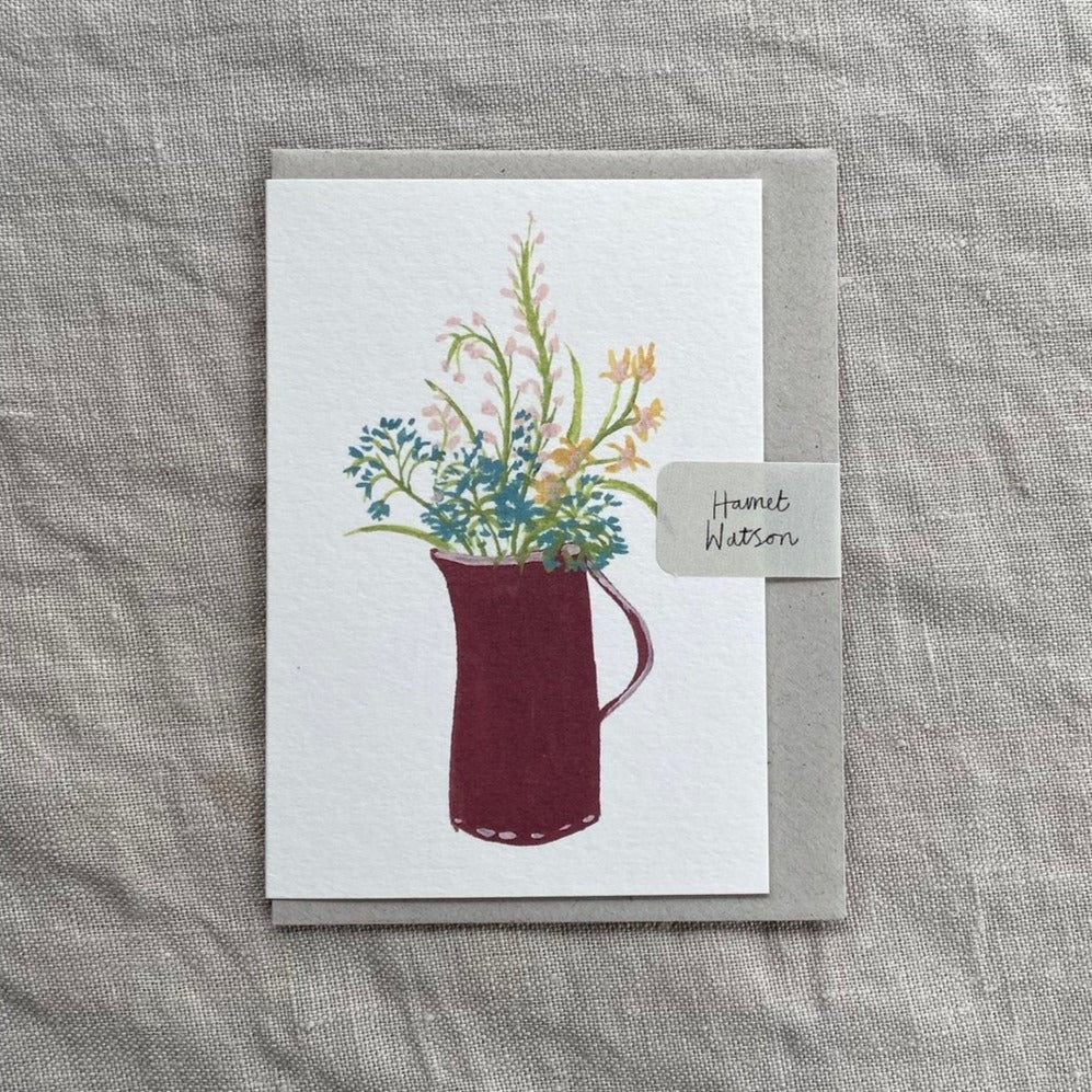 'Mixed Bunch #01' Mini Greetings Card, illustrated by Harriet Watson | Winter's Moon