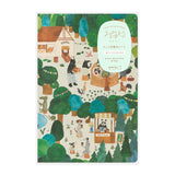 Midori Yuru Log Notebook - Forest Animal - Winter's Moon 